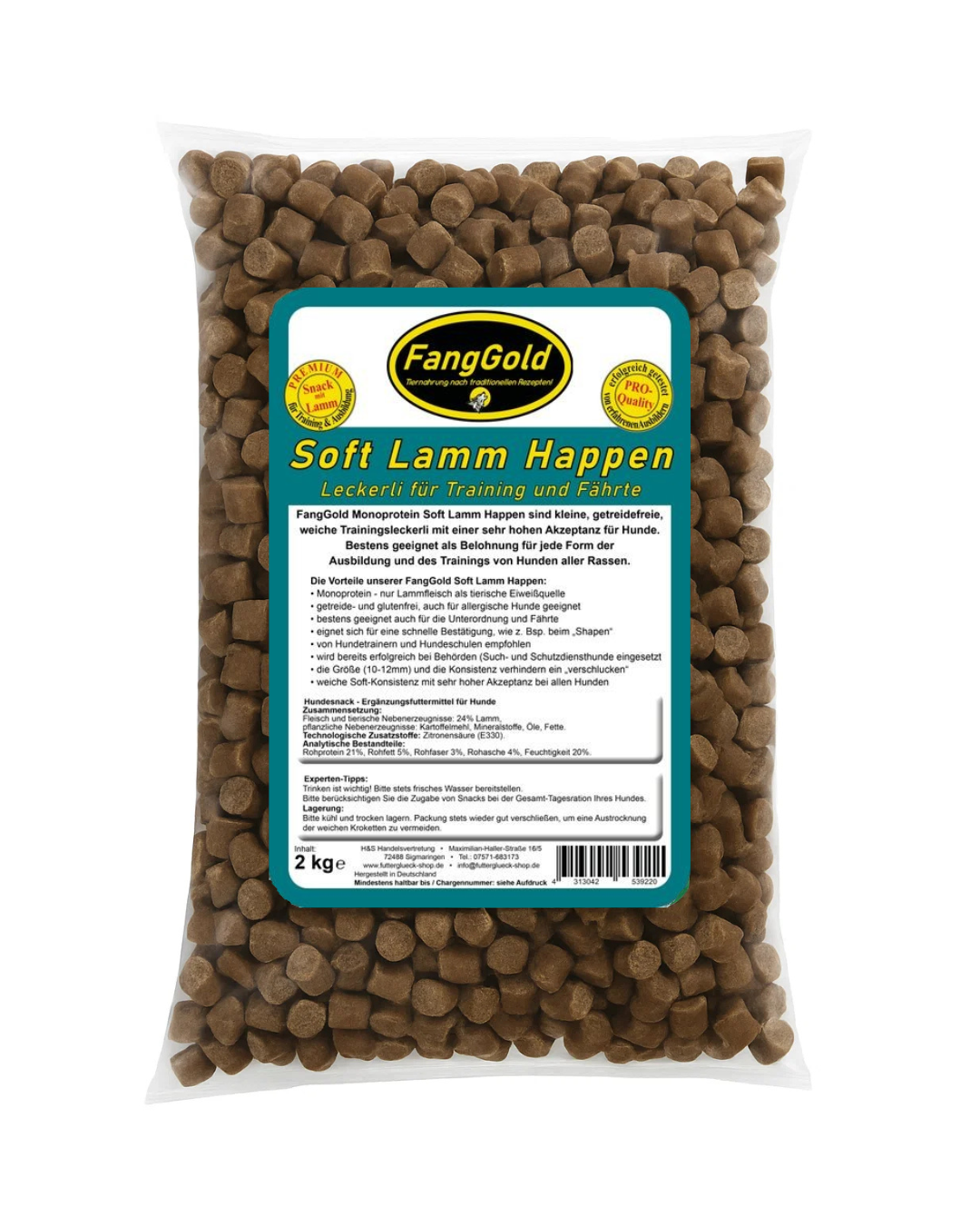 FangGold Soft Lamb Bites 2 kg
