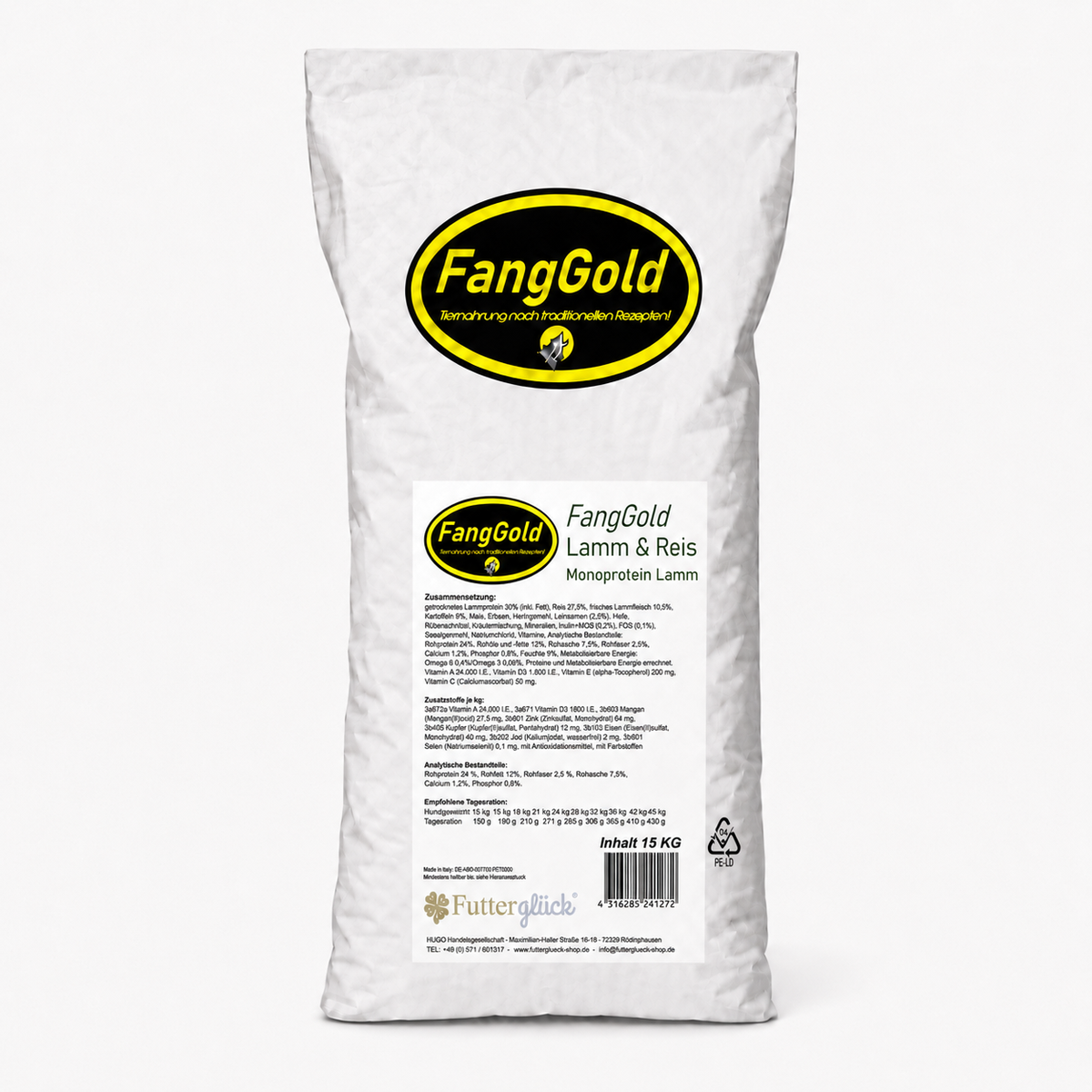 FangGold Lamb and Rice 15kg