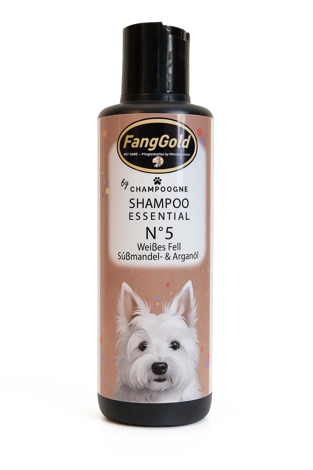 FangGold by Champoogne Shampoo No.5 White Fur Sweet Almond & Argan Oil 200ml